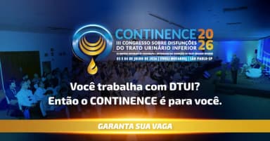 CONTINENCE 2026 - Congresso sobre Disfunções do Trato Urinário Inferior em São Paulo