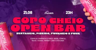 Copo Cheio OPEN BAR - 21/8 em Porto Alegre