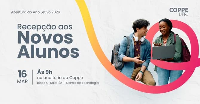 Imagem do Coppe 2026: Encontro de Boas-vindas aos Novos Alunos