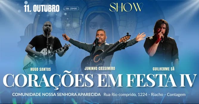 Imagem do Corações em Festa IV - Guilherme Sá, Hugo Santos, Juninho Cassimiro
