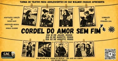 Cordel do Amor sem Fim | 31/07 em São José dos Campos