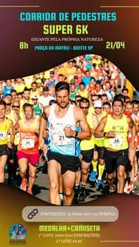 Imagem do CORRIDA DE PEDESTRES SUPER 6K - GIGANTE PELA PRÓPRIA NATUREZA - BOFETE SP