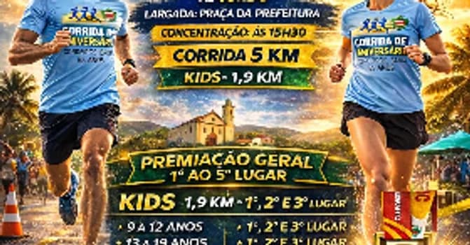Imagem do Corrida do aniversário da cidade de Cordeiros Bahia- APENAS PARA MORADORES DA CIDADE