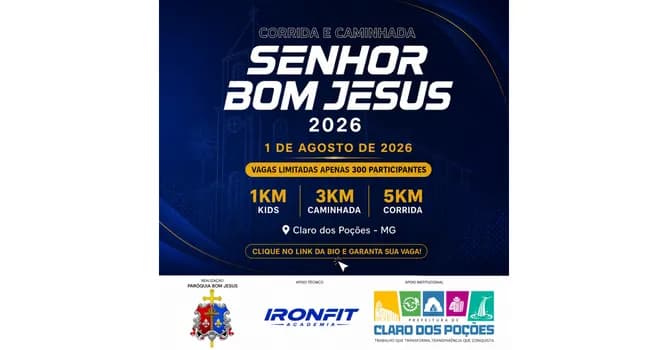 Imagem do CORRIDA E CAMINHADA SENHOR BOM JESUS 2026
