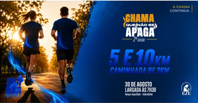 Imagem do CORRIDA EJE - CHAMA QUE NÃO SE APAGA - 2ª edição