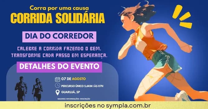 Imagem do Corrida solidária: Corra por uma causa