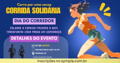 Corrida solidária: Corra por uma causa em Guarujá
