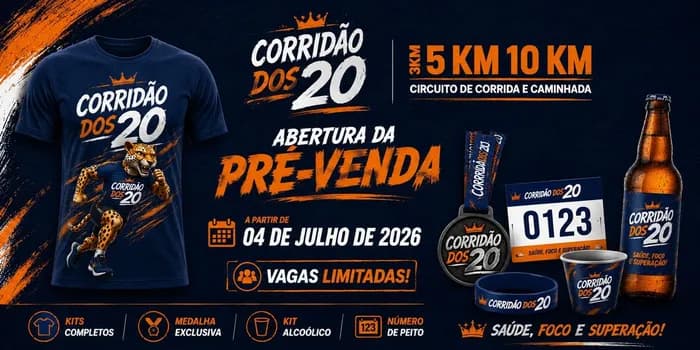 Imagem do Corridão dos 20 1ª Edição