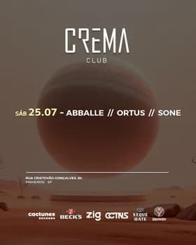 Crema Club - 25.07 em São Paulo
