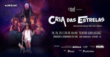 CRIA DAS ESTRELAS |26/07 - (domingo) em Niterói