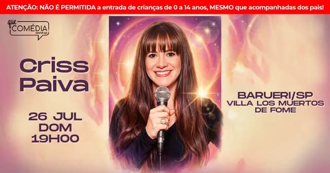 Imagem do CRISS PAIVA em BARUERI - Stand up Comedy