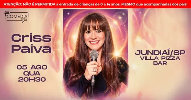 Imagem do CRISS PAIVA em JUNDIAÍ - Stand up Comedy