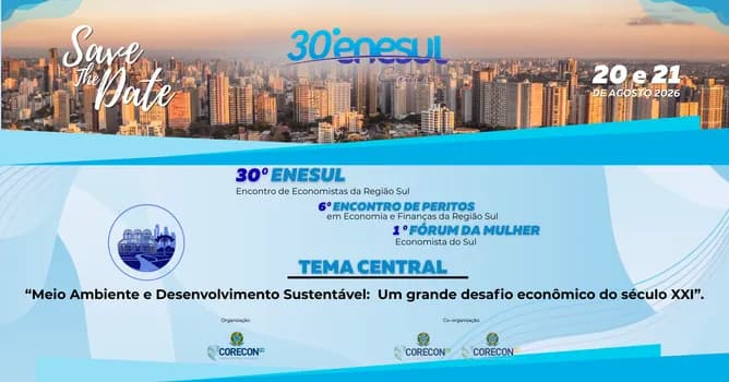 Imagem do Curitiba sediará 30º ENESUL com debate sobre desenvolvimento sustentável e economia