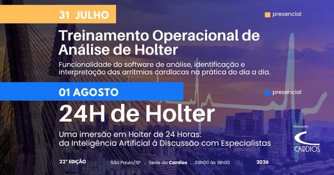 Imagem do Curso 24h de Holter e Treinamento Operacional de Análise de Holter - Presencial