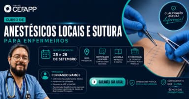 Curso | Anestésicos Locais e Sutura para Enfermeiros em Recife