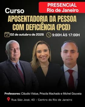 Imagem do CURSO: APOSENTADORIA DA PESSOA COM DEFICIÊNCIA