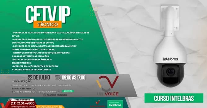 Imagem do Curso CFTV IP (Intelbras)