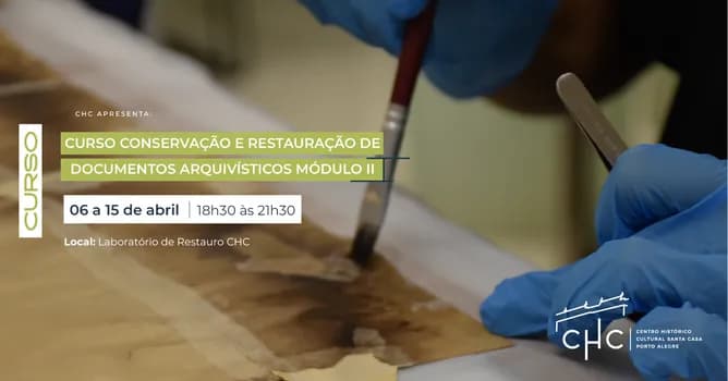 Imagem do Curso Conservação e Restauração de Documentos Arquivísticos Módulo II