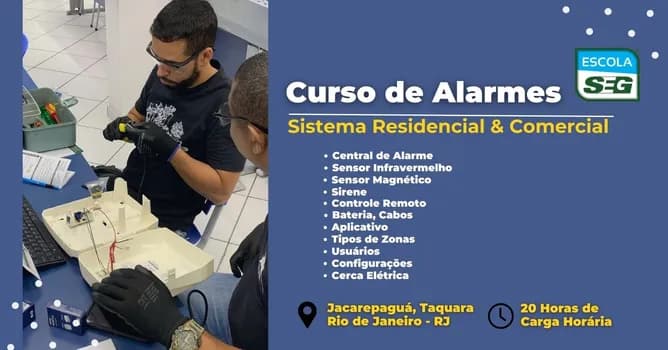 Imagem do CURSO DE ALARMES (AGOSTO) 2026
