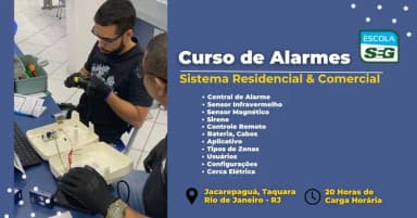 CURSO DE ALARMES (AGOSTO) 2026 em Rio de Janeiro
