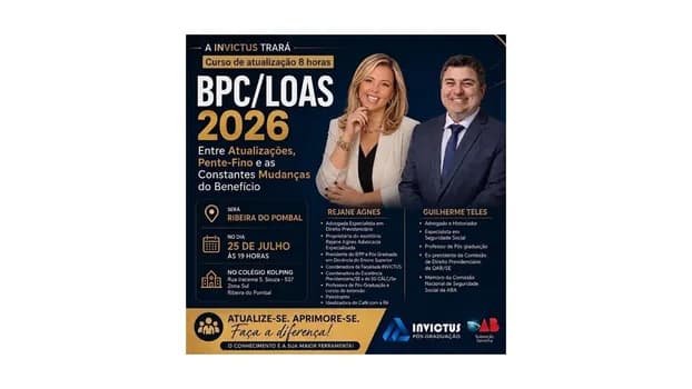 Imagem do Curso de Atualização em BPC/LOAS
