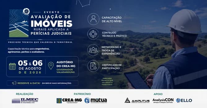 Imagem do Curso de Avaliação de Imóveis Rurais Aplicada a Perícias Judiciais