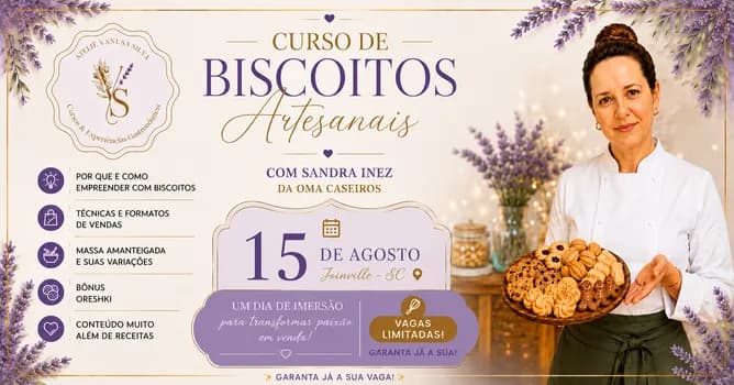 Imagem do Curso de Biscoitos Artesanais - Joinville