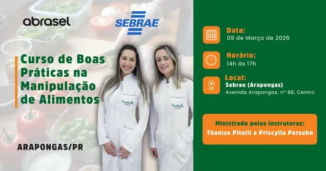 Imagem do Curso de Boas Práticas na Manipulação de Alimentos - 09/03/2026