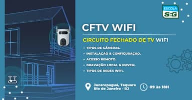 CURSO DE CÂMERAS SMART (AGOSTO) 2026 em Rio de Janeiro
