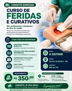 Imagem do Curso de capacitação em feridas e curativos