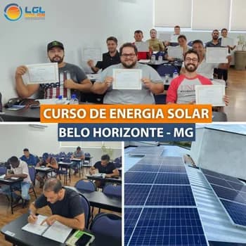 Curso de Energia Solar em Belo Horizonte dias 18/08 e 19/08/2026 em Belo Horizonte