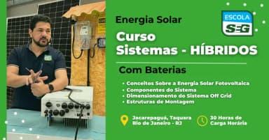 CURSO DE ENERGIA SOLAR - SISTEMA HÍBRIDOS (SETEMBRO) em Rio de Janeiro