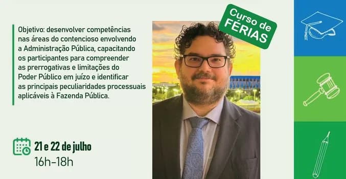 Imagem do Curso de Férias: "Poder Público em Juízo"