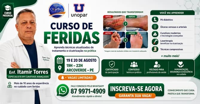 Imagem do Curso de Feridas e Curativos