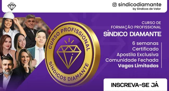 Imagem do CURSO DE FORMAÇÃO PROFISSIONAL SINDICO DIAMANTE - BRASÍLIA