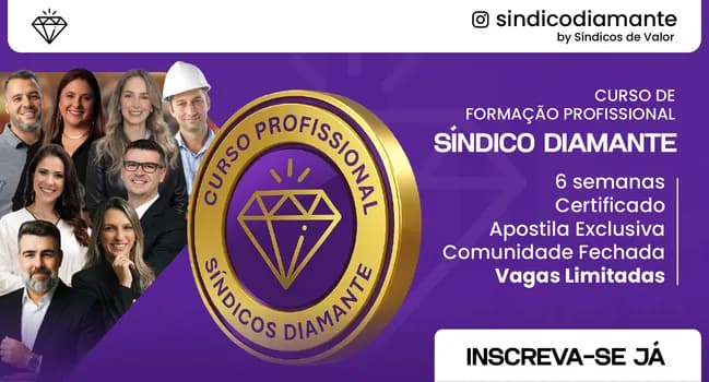 Imagem do CURSO DE FORMAÇÃO PROFISSIONAL SINDICO DIAMANTE - CRICIÚMA