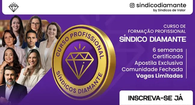 Imagem do CURSO DE FORMAÇÃO PROFISSIONAL SINDICO DIAMANTE - POUSO ALEGRE