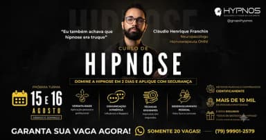 CURSO DE HIPNOSE - HYPNOS em Aracaju