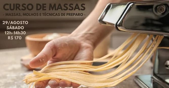 Imagem do Curso de Massas - 29/agosto