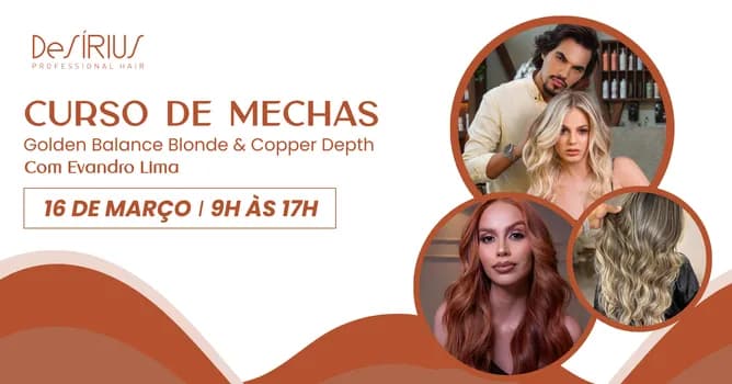Imagem do Curso de Mechas - Golden Balance Blonde & Copper Depth -- Com Evandro Lima