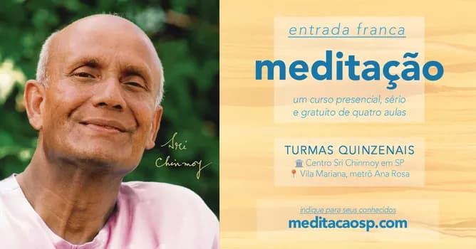Imagem do Curso de meditação gratuito e presencial: 26 de MARÇO