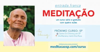 Curso de meditação gratuito e presencial NOTURNO: 30 de JULHO em São Paulo
