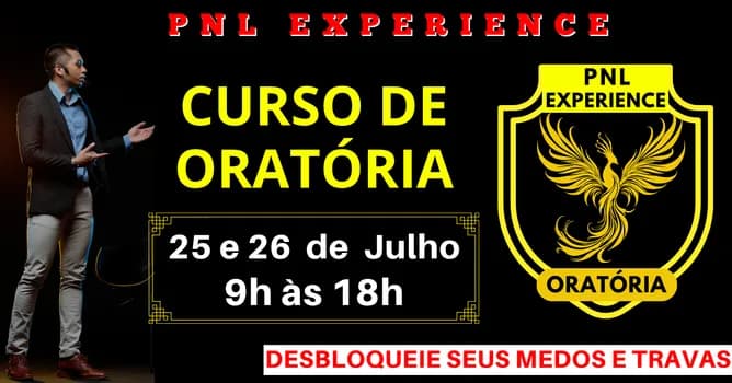 Imagem do Curso de Oratória com PNL - Alto Impacto para Superar o Medo de Falar em Público.