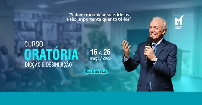 Imagem do Curso de Oratória. Dicção e Desinibição - Turmas / Março 2026