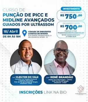 Imagem do Curso de PICC E MIDLINE AVANÇADOS GUIADOS POR ULTRASSOM