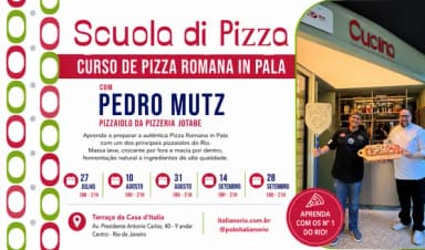 CURSO DE PIZZA ROMANA IN PALA COM PEDRO MUTZ | PIZZERIA JOTABE em Rio de Janeiro