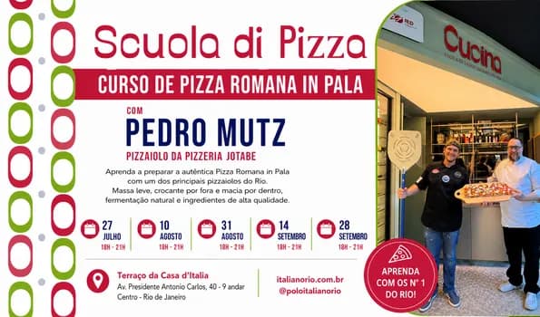 Imagem do CURSO DE PIZZA ROMANA IN PALA COM PEDRO MUTZ | PIZZERIA JOTABE