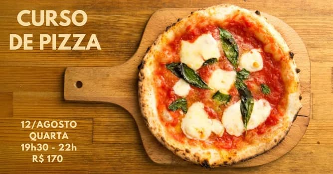 Imagem do Curso de Pizzas - 12/agosto