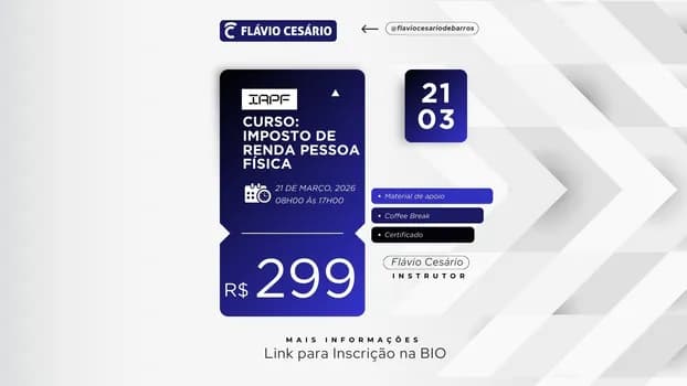 Imagem do Curso: Declaração de Imposto de Renda Pessoa Física