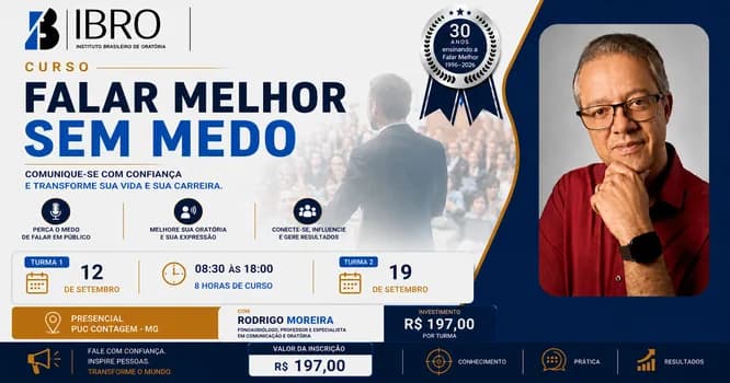 Imagem do Curso Falar Melhor sem Medo - Presencial - PUC Minas - Campus Contagem